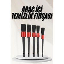 My Best Store Araç Içi LED Aksesuar 5 Farklı Detaylı Araba Temizlik Fırçası Oto Temizleme Fırçası