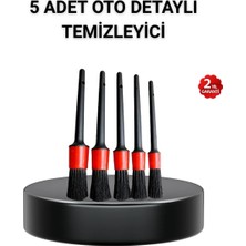 5’li Detay Temizlik Fırçası Seti Araç Iç Dış Jant Motor Çok Amaçlı