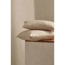 Evde Home %100 Pamuk Penye Fermuarlı Yastık Kılıfı – 2'li Paket |50X70 cm