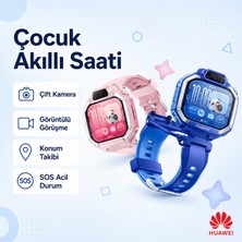 Huawei Huaweı 32 GB Depolama Alanı ve Çif Kamerasıyla Watch Kids X1 Akıllı Erkek Çocuk Saati Mavi