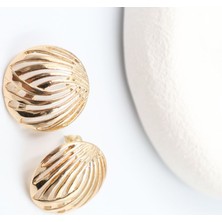 Suda İthalat Gold Çelik Küpe ( 2,5 cm )
