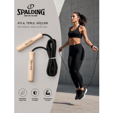 Spalding Ahşap Saplı Profesyonel Atlama Ipi (Yüksek Kondisyon ve Hız)