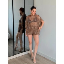 Kristal Işıltı Pullu Takım