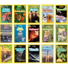 Beta Kids National Geographic Kids Seviye 3 Seti 15 Kitap - Kafadan Bacaklılar - Kelebekler - Ayılar - Meteorlar - Köpek Balıkları