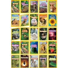 Beta Kids National Geographic Kids Seviye 1 Seti 25 Kitap - Aslanlar - Kediler - Zürafalar - Kirpiler - Dinozorlar - Piramitler