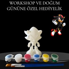 3D Layer Craft 3D Shadow Figür Boyama Seti - Kendin Boya Hobi ve Etkinlik Seti - Akrilik Boya + 2 Fırça