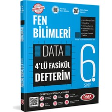 Data Yayınları 6. Sınıf Fen Bilimleri 4'lü Fasikül Defterim