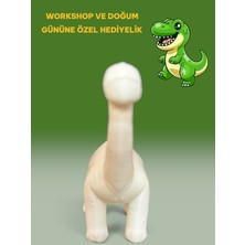 3D Layer Craft 3D Dino Lino Figür Boyama Seti - Kendin Boya Hobi ve Etkinlik Seti - Akrilik Boya + 2 Fırça