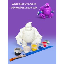 3D Layer Craft 3D Golem Figür Boyama Seti - Kendin Boya Hobi ve Etkinlik Seti - Akrilik Boya + 2 Fırça