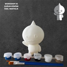 3D Layer Craft 3D BT21 Van Figür Boyama Seti - Kendin Boya Hobi ve Etkinlik Seti - Akrilik Boya + 2 Fırça