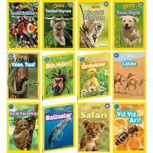 Beta Kids National Geographic Kids Okul Öncesi 12 Kitap Set - Vız Vız Arı - Safari - Balinalar - Yılan - Böcekler - Ördekler