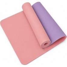 SUNYOGA 6 mm Tpe Yoga Matı Kaymaz Çift Renkli Pilates Fitness Minderi
