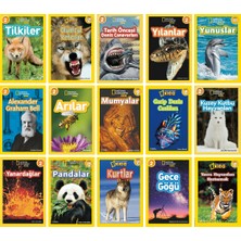 Beta Kids N. G. Kids Seviye 2 Seti-2 15 Kitap - Tilkiler - Ölümcül Yırtıcılar - Tarih Öncesi Deniz Canavarları - Yılanlar
