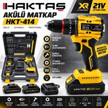 Haktaş Akülü Matkap HB-HKT-414-S Sarı