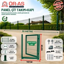 Panel Çit Takım ( 100 cm Yükseklik 35 mt Uzunluk ) ( 100 x 100 Kapı -)
