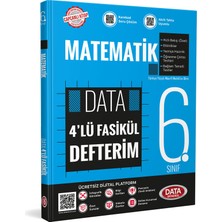 Data Yayınları 6. Sınıf Matematik 4'lü Fasikül Defterim