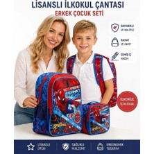 Pairla 3'lü SET Erkek Çocuk Okul Çantası Seti Ilkokul Ortaokul Okul Çantası Su Geçirmez Sırt Çantası Beslenme Çantası Kalemlik Ergonomik Hafif Dayanıklı Geniş Hacimli Okul Seti