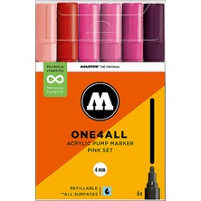 Molotow 227HS ONE4ALL Akrilik Markör Pink Set 4 mm 6lı N200832