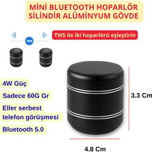 Hakan Living Tws Mini Alüminyum Kablosuz Bluetooth Hoparlör