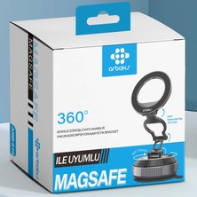 Fa Aksesuar Magsafe Araç Telefon Tutucu – 360° Döner Vakumlu Manyetik Stand Arbaks ARB-619