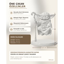 Eb Studio Efektli Bilge Karakter Dekoratif Biblo 7,7 cm – Masaüstü Ev ve Ofis Dekoru