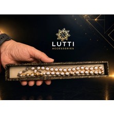 Lutti Altın Görünümlü Mine Işlemeli Döküm Tesbih