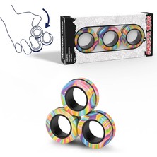 Brf Store Oreviosell Finger Rock Manyetik Yüzükler Fidget Oyuncak Seti, Fikir Adhd Fidget Oyuncakları, Yetişki