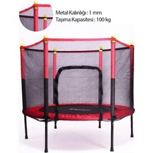 Brf Store Oreviosell Leyaton Güvenlik Korumalı Fileli 140 cm Özel Fermuar Güven Konforlu Çocuk Trampolini 55 I