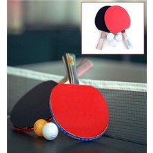 Brf Store Seyzelya Duffa Masa Tenisi Raket Seti - 2 Adet Ping Pong Raketi ve 3 Adet Top, Yüksek Kontrollü Eğle