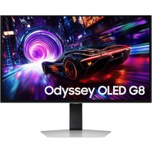 Samsung Odyssey OLED G8 G81SF LS27FG812SUXUF 27" 0.03 Ms 4K Pivot 240 Hz OLED Oyuncu Monitörü - Outlet