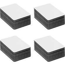 Brf Store Su Store Promosyonca Ekstra Güçlü Siyah Yapışkanlı Cırt Cırt Bant, 6x4 Cm, 2mm Kalınlık, Kendinden Y