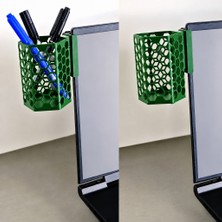 Brf Store Oreviosell Monitor Kalemlik – 3D Baskı Petek Desenli Laptop Kenar Altıgen Kalemlik-Yeşil