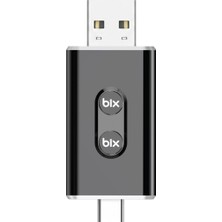Brf Store Seyzelya Bix CB02 2.4g/5g Wifi Carplay Android Auto Kabloludan Kablosuza Çevirici Usb-A Usb-C Çift U