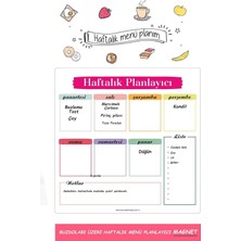 Brf Store Su Store Tutunabilir Kağıt Haftalık Magnet Planlayıcı Menü Mıknatıslı Yazı Tahtası Buzdolabı Magneti