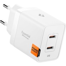 Brf Store Su Store Spigen 47W Usb-C 2 Port Mini Hızlı Şarj Aleti Pps 2.0 Super Hızlı Şarj Gan Pro Isı Düşürücü