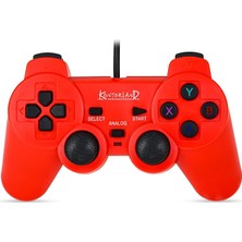 Brf Store Seyzelya Kontorland Kablolu Pc Gamepad – D-Input & X-Input Destekli Çift Titreşimli USB Oyun Kolu (K