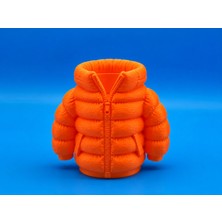 Brf Store Oreviosell Şişme Mont Kalemlik – 3D Baskı Masaüstü Organizer-Turuncu