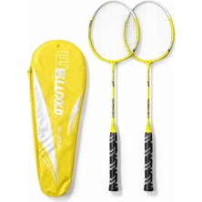 Brf Store Su Store Badminton Profesyonel Raket Seti, 2 Raket, Sarı, Çantalı, HK212S