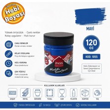 Pass Multi Surface Hobi Boyası 120 cc 1055 Mavi