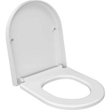 Bocchı Bocchi - Yeni Pure S Yavaş Kapanır Duroplast Klozet Kapağı Parlak Beyaz - A0302-001