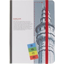 Scrikss Istanbul Kuleler Notelook Çizgisiz Defter A6