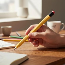 Caseonn M-Pencil 1/2/3.nesil Kılıf Klasik Retro Tasarım Mat Silikon Sarı, 87006327
