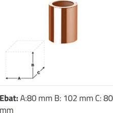 Sonia - Cylinder Tezgâh Üstü Diş Fırçalık Bakır Outlet - A.1WC.91416CU-