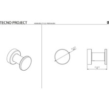Sonia - Outlet Tecno Project Bornoz Askılığı Ø35 mm Krom - 116881-