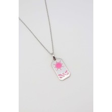 Suda İthalat ÇELİK TAROT KOLYE (45CM)