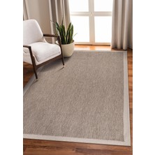 Anatolia Halı Premium Sisal Halı Kahve Balık Sırtı Desen