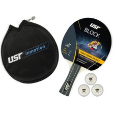 Usr Block-Rc Masa Tenisi Raket + 3 Top + Kılıf Set