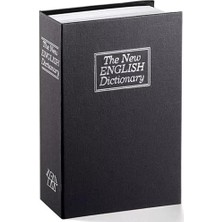 Brf Store Lizbon Center Senon Kitap Görünümlü Kumbara Gizli Para Kasası Çelik Kilitli Kitap Kumbara Siyah