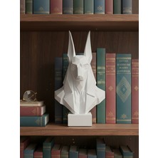 Toynetic Anubis Büstü – Modern Low-Poly Dekoratif Heykel