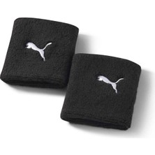 Puma Essential Core Terrycloth Wristband Unisex Yetişkin Spor Bilekliği, Puma Black, Tek Beden